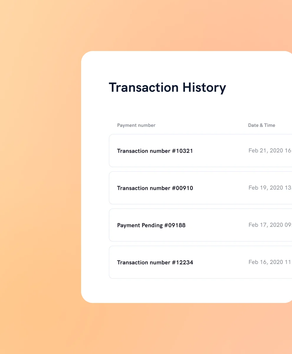 Transaction History