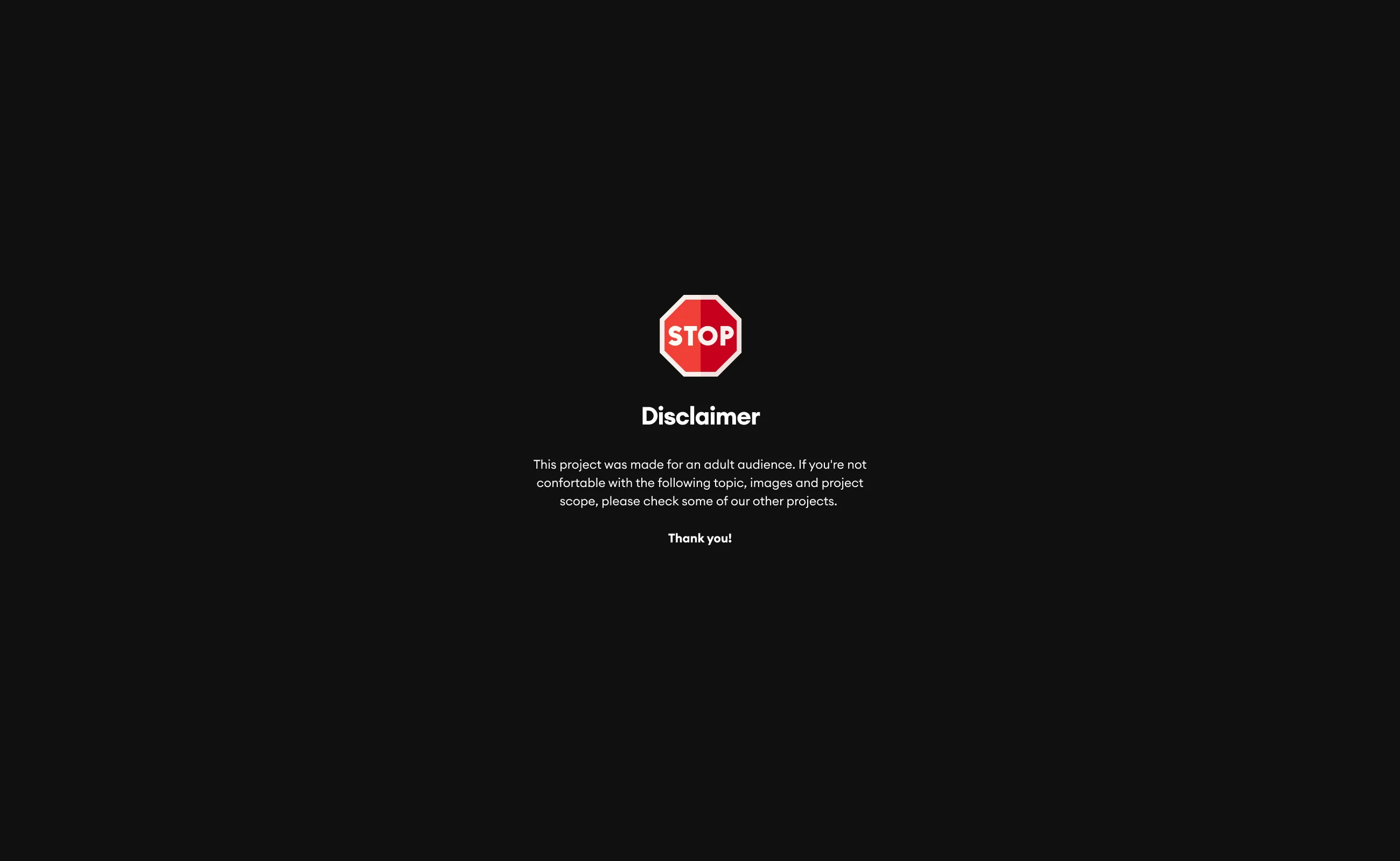 Content warning illustration